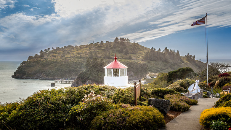 The Trinidad Head lighthouse just nort of McKinleyville on the coast of California