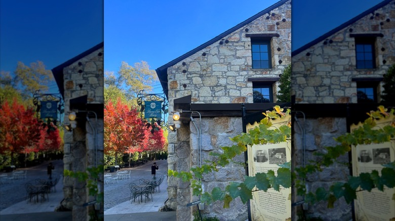 Stone building at Buena Vista Winery in Sonoma, California