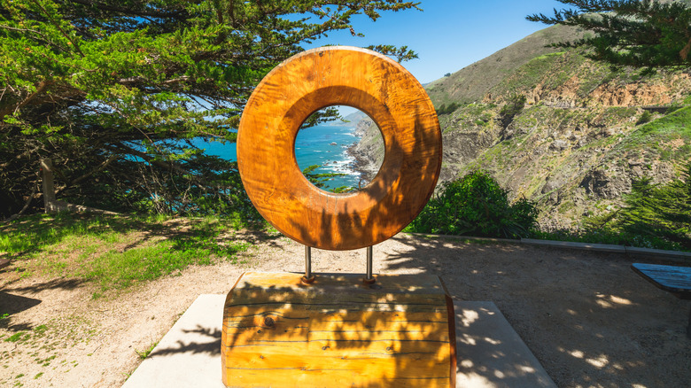 Portal art at Ragged Point in California