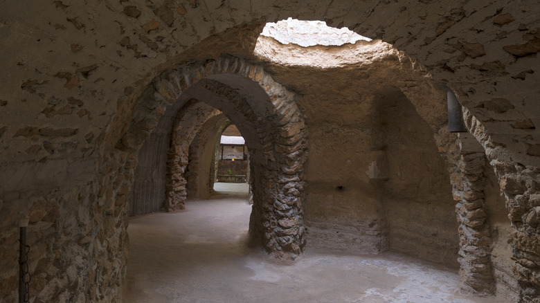 Underground caves at the Forestiere Underground Gardens in Fresno, California