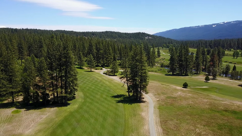 Aerial view of Graeagle Meadows Golf Course