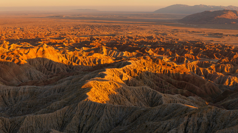 The view from Font's Point with sunset lighting