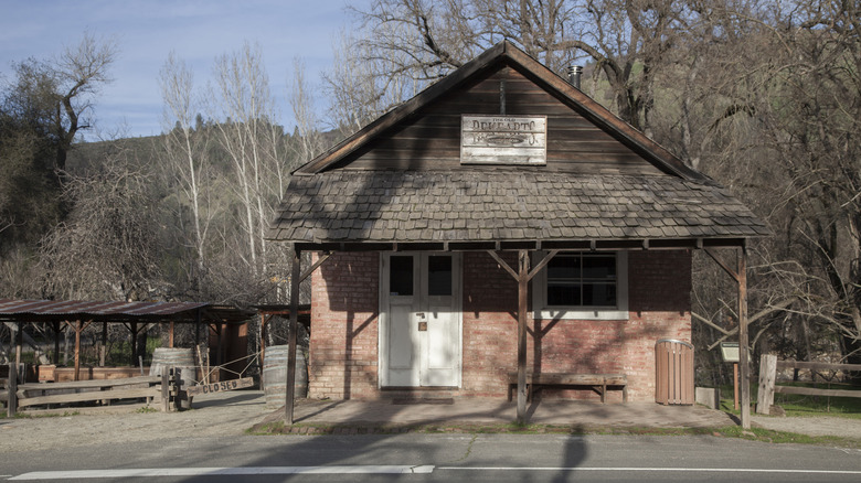 An old Gold Rush building in the town of Coloma, CA