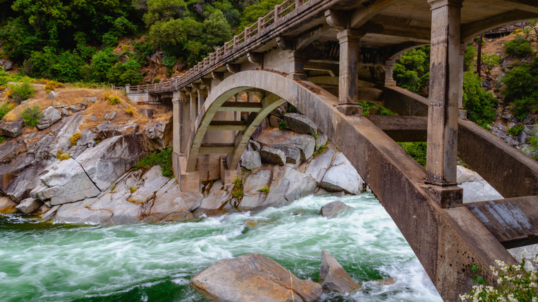 Bridge over Yuba River in California