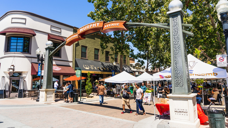 Historic Murphy Avenue in Sunnyvale, Calif.