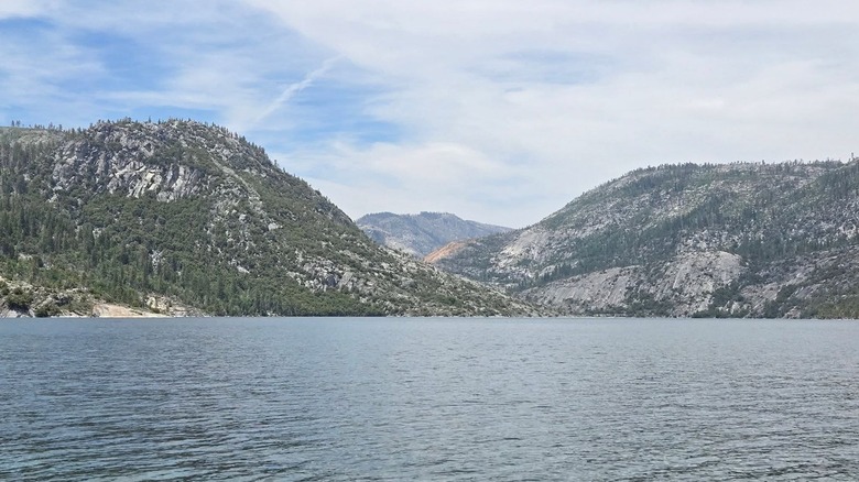 A wide view of Cherry Lake.