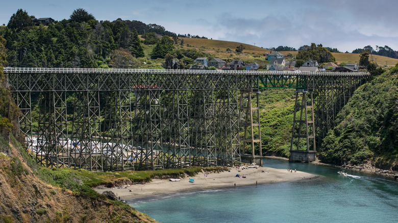 Albion River Bridge in Mendocino County, California