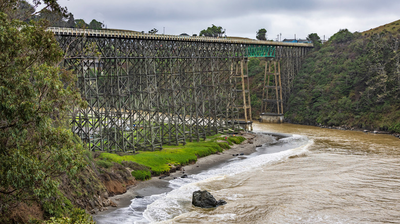 Albion River Bridge in Mendocino County, California