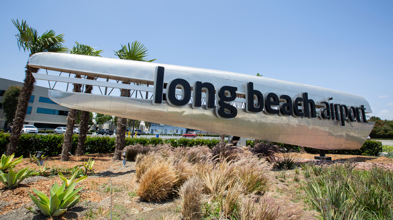 Long Beach Airport sign