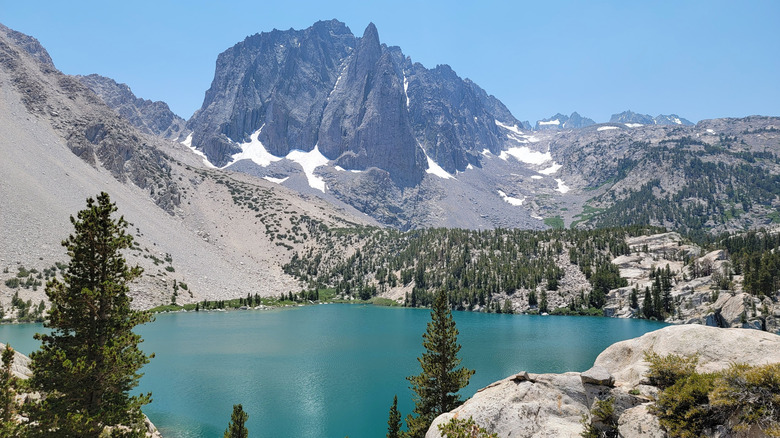 Lake Two and Temple Crag in Big Pine Lakes Region