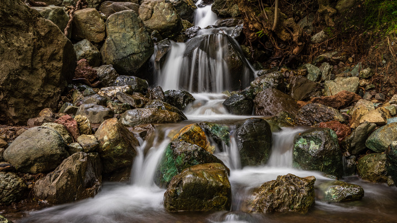 Waterfall in Sugarloaf Ridge State Park in Sonoma County, California