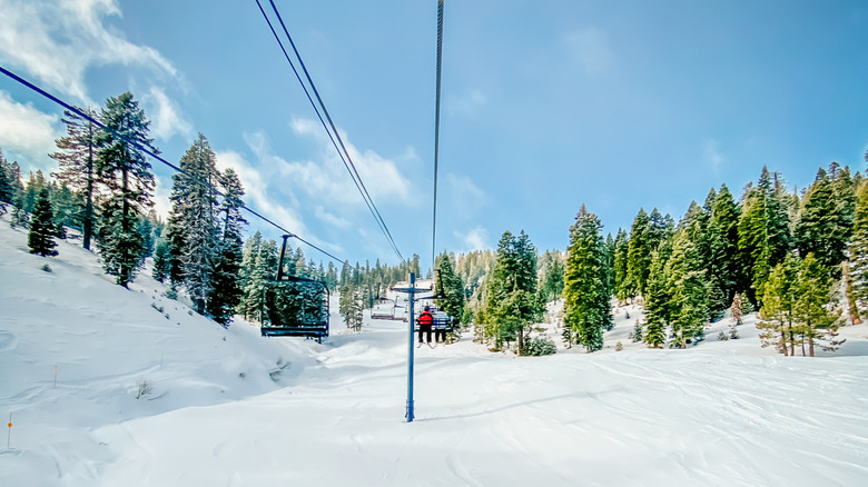 View of a lift at Homewood Mountain Resort
