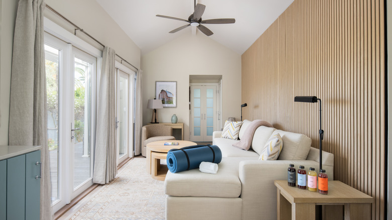 Interior of wellness suite at Carneros Resort and Spa, California