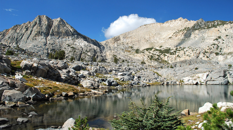 one of the Graveyard Lakes in California's Sierra Nevada range