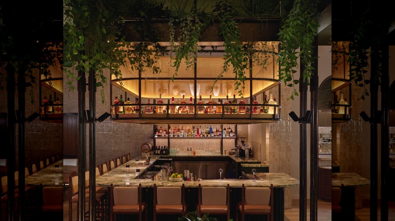 The bar at The Caledonian in Pacific Grove