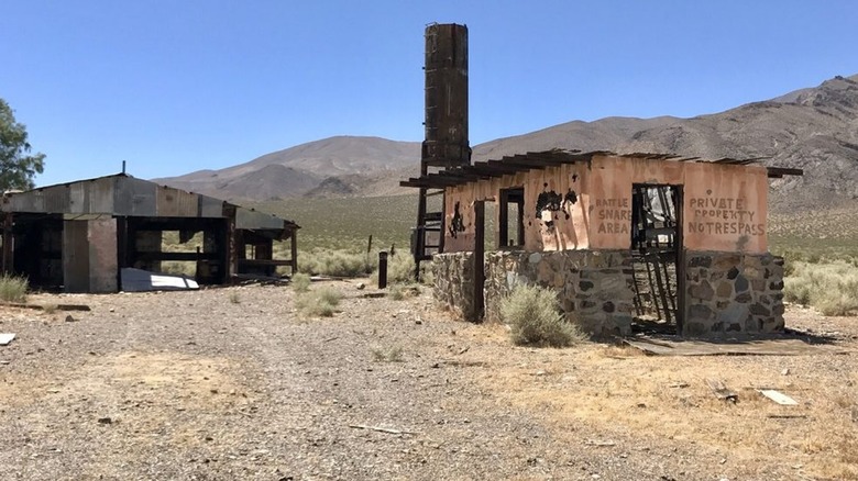 Abandoned old buildings of Garlock, California