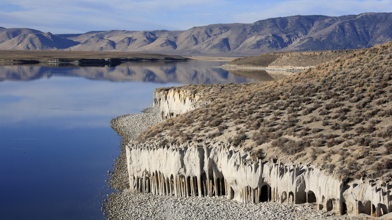 Crowley Lake Stone Columns in California