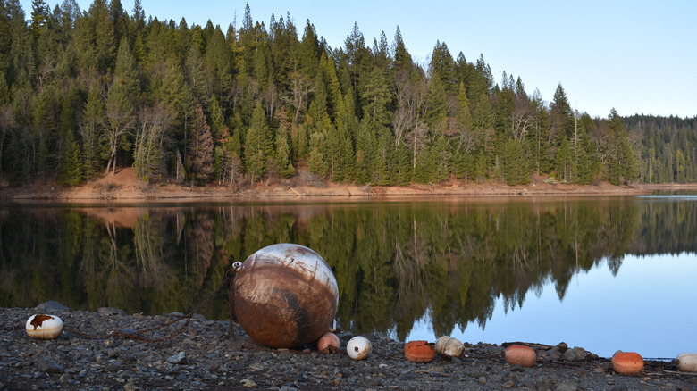 Sugar Pine Reservoir in Tahoe National Forest, California