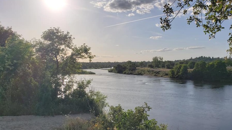 View of American River from Gold River, Calif.