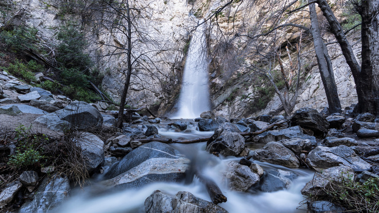 Sturtevant Falls in the San Gabriel Mountains near Los Angeles, California