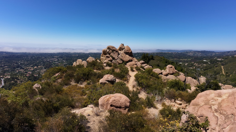 Hiking trail in Santa Barbara