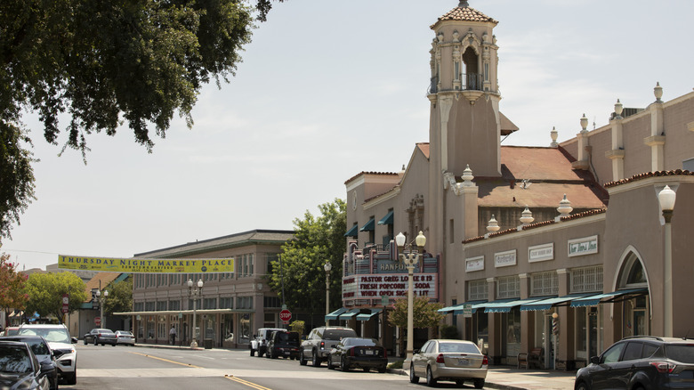 downtown Hanford, California
