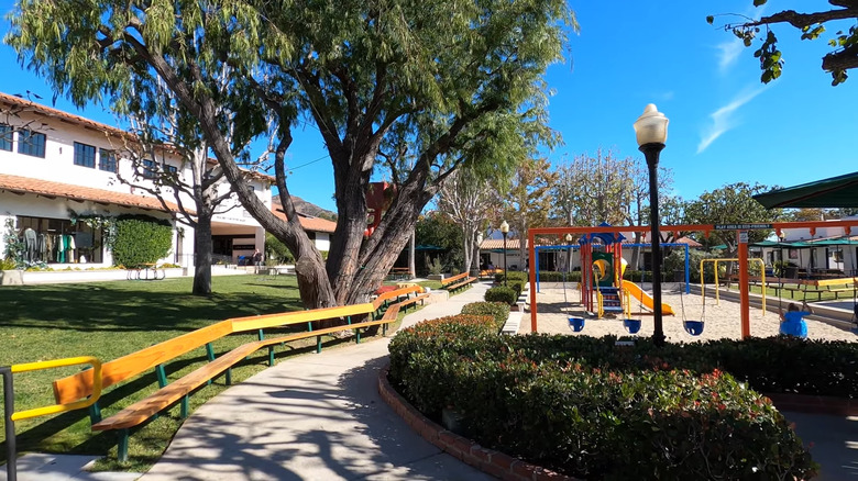The inner courtyard at Malibu Country Mart