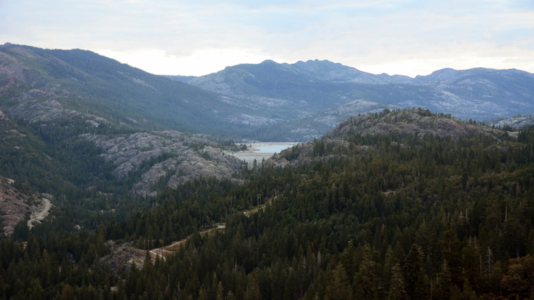Emigrant Gap in the Sierra Nevadas, looking toward Lake Spaulding