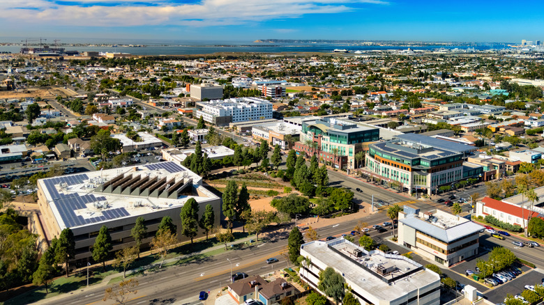 City landscape of Chula Vista, a suburb of San Diego