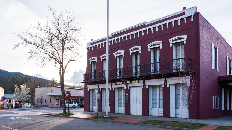 Weaverville, a small town in Trinity County, California, began as a gold mining town.