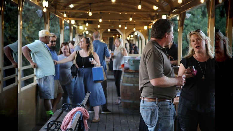 People on the River Fox Train