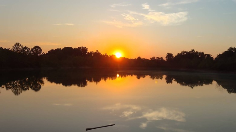A sunrise over Campbell Lakes Preserve