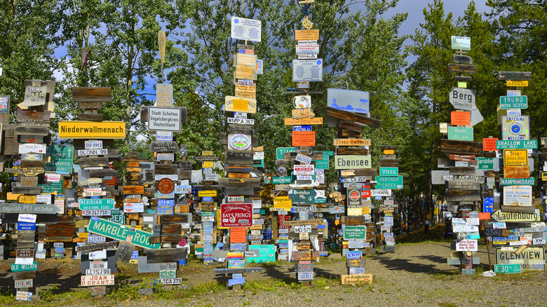 The Sign Post Forest in Watson Lake