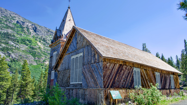 St. Andrew's Presbyterian Church in Bennet ghost town in British Columbia