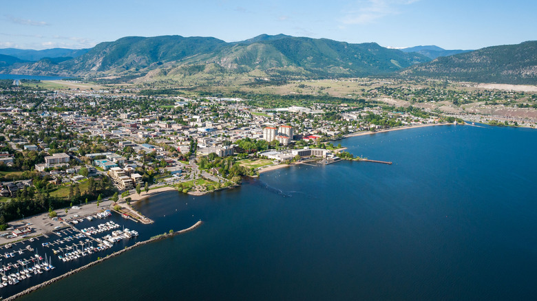 Penticton, Canada, on the Okanagan Lake side