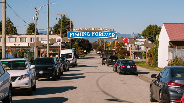 Sign in Steveston Village, Richmond B.C.