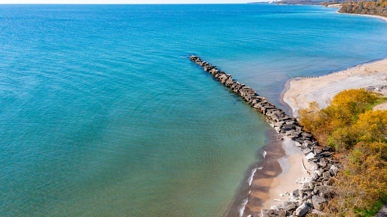 Beach on Lake Ontario in Port Hope