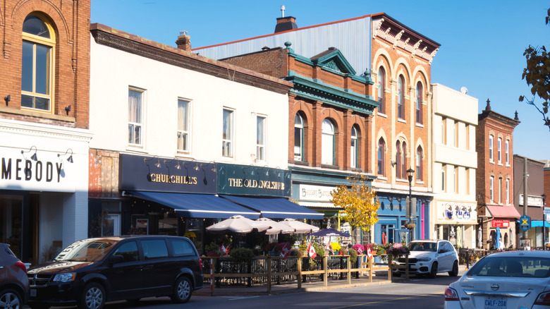 Main Street in Gananoque during the day