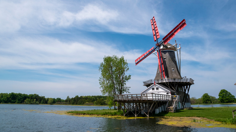Folmar Windmill in Bayfield, Ontario, Canada