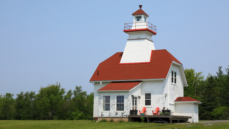 A historic lighthouse in Tatamagouche, Nova Scotia, Canada