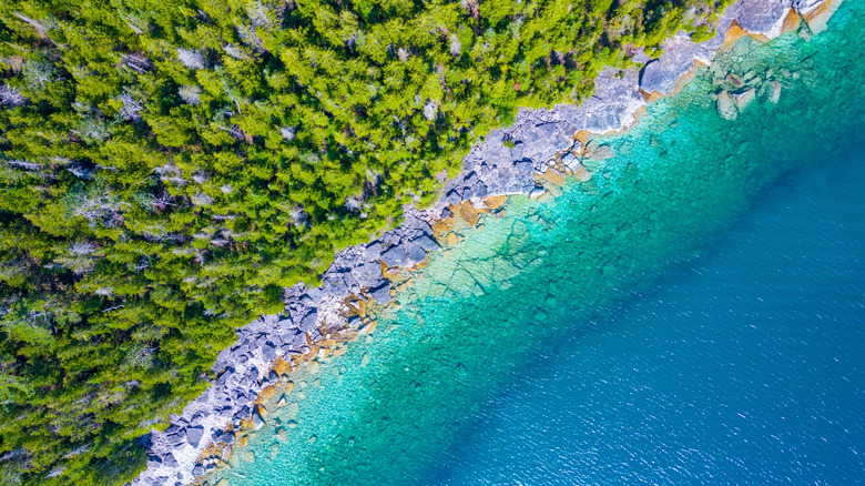 Tobermory, Ontario, on the northern tip of the Bruce Peninsula