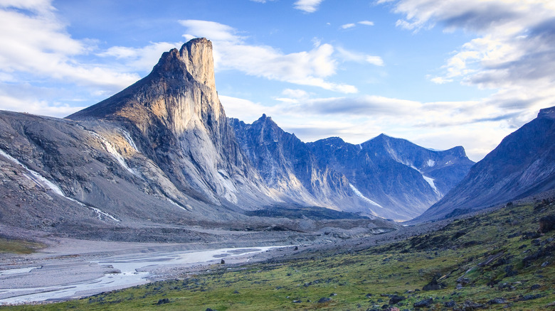 Thor mountain in Auyuittuq National Park, Nunavut, Canada