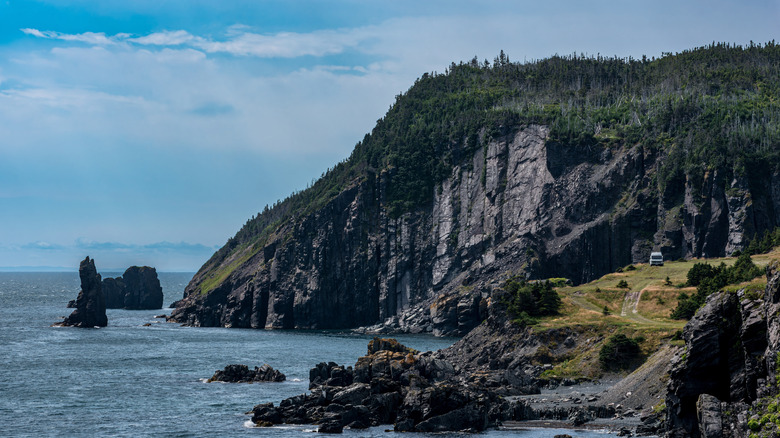 The Newfoundland coastline in Canada
