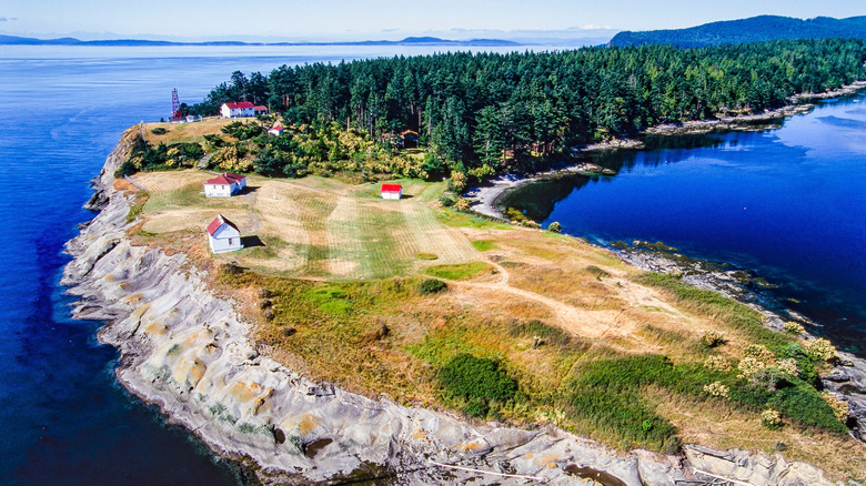 Saturna Island's East Point in the Salish Sea in Canada's Gulf Islands