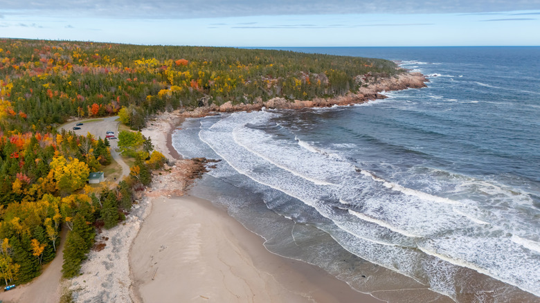 Ingonish Beach along Cabot Trail, Cape Breton, Nova Scotia, Canada