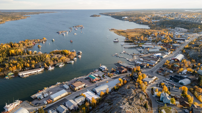 Yellowknife from above