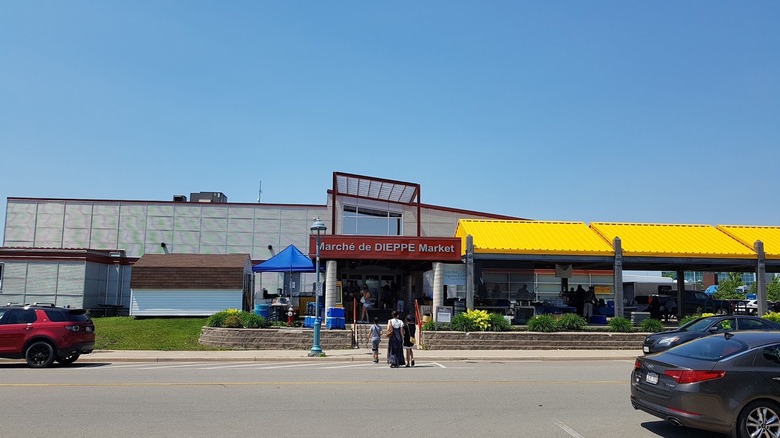 Exterior of Dieppe Market in New Brunswick, Canada