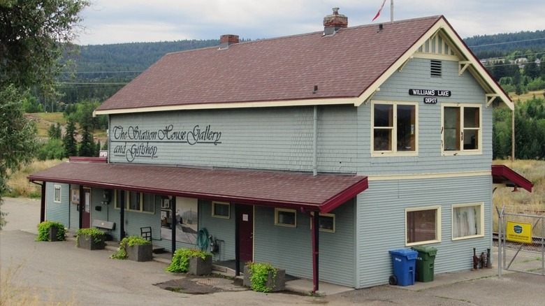 The exterior of the historic Station House Gallery in Williams Lake