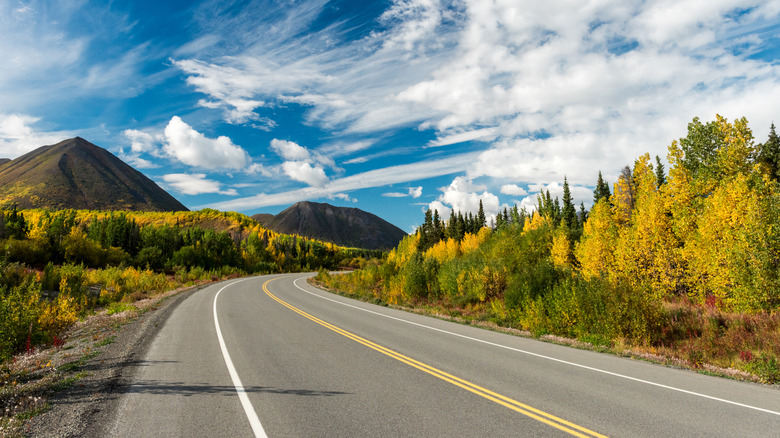 A highway through Kluane National Park and Reserve