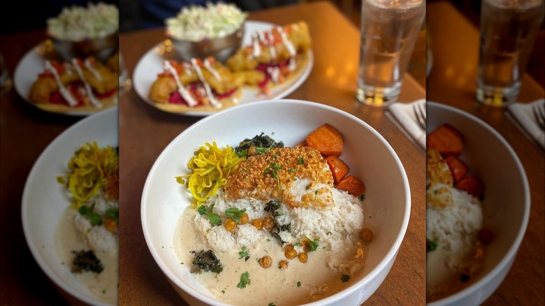 Image of food served at Bare Bones Fish House & Smokery on Johnston Road